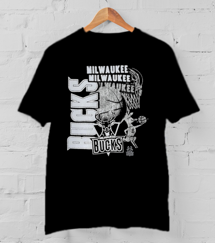 Milwaukee Bucks Basketball Classics Overlap Sports Team Style T-Shirt
