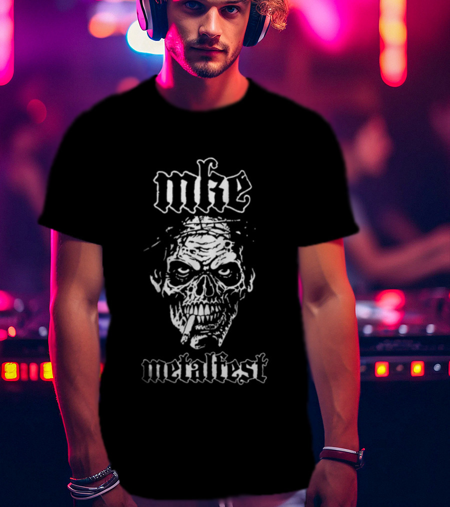 Mke Metalfest 2025 Smoking Mr. Skinless T-Shirt