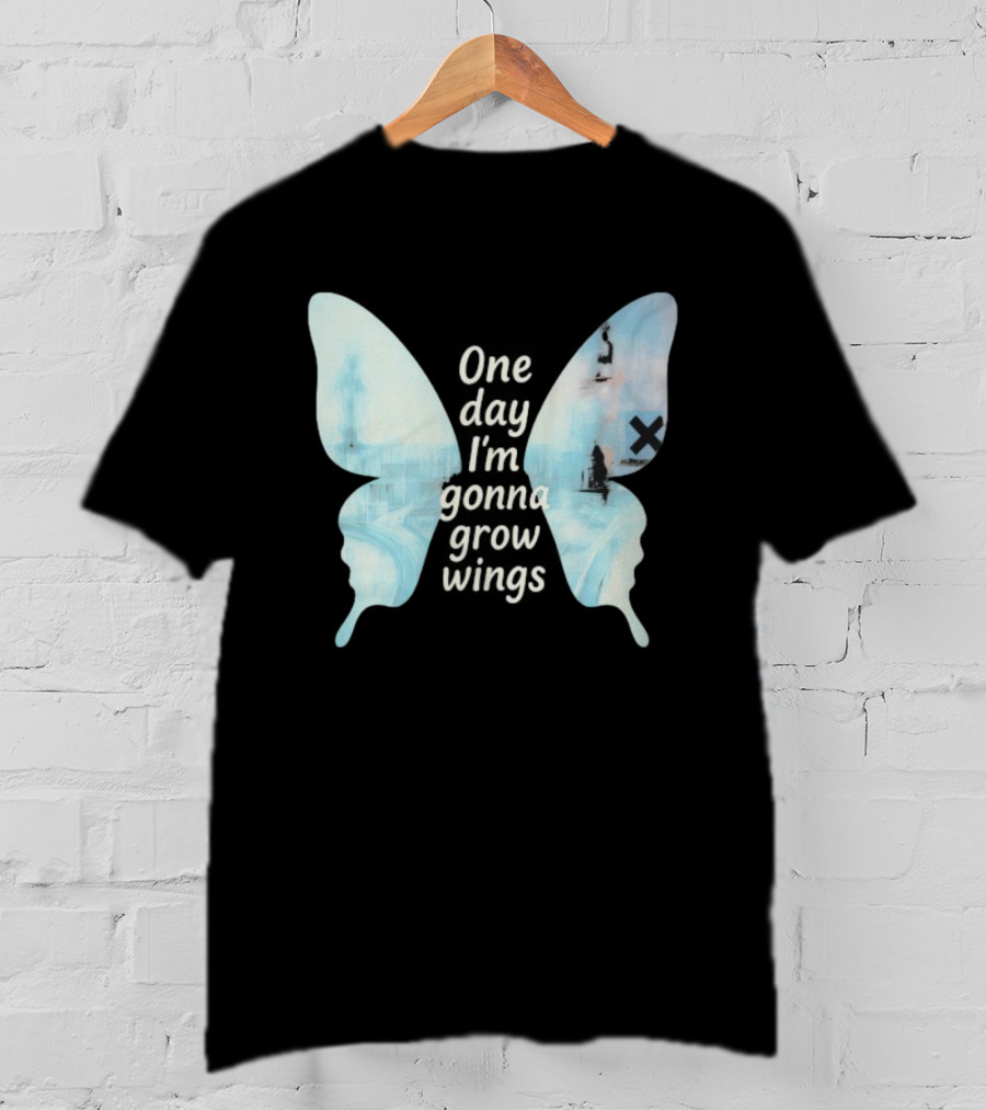 Radiohead One Day I’m Gonna Grow Wings Butterfly Album Art Concept T-Shirt