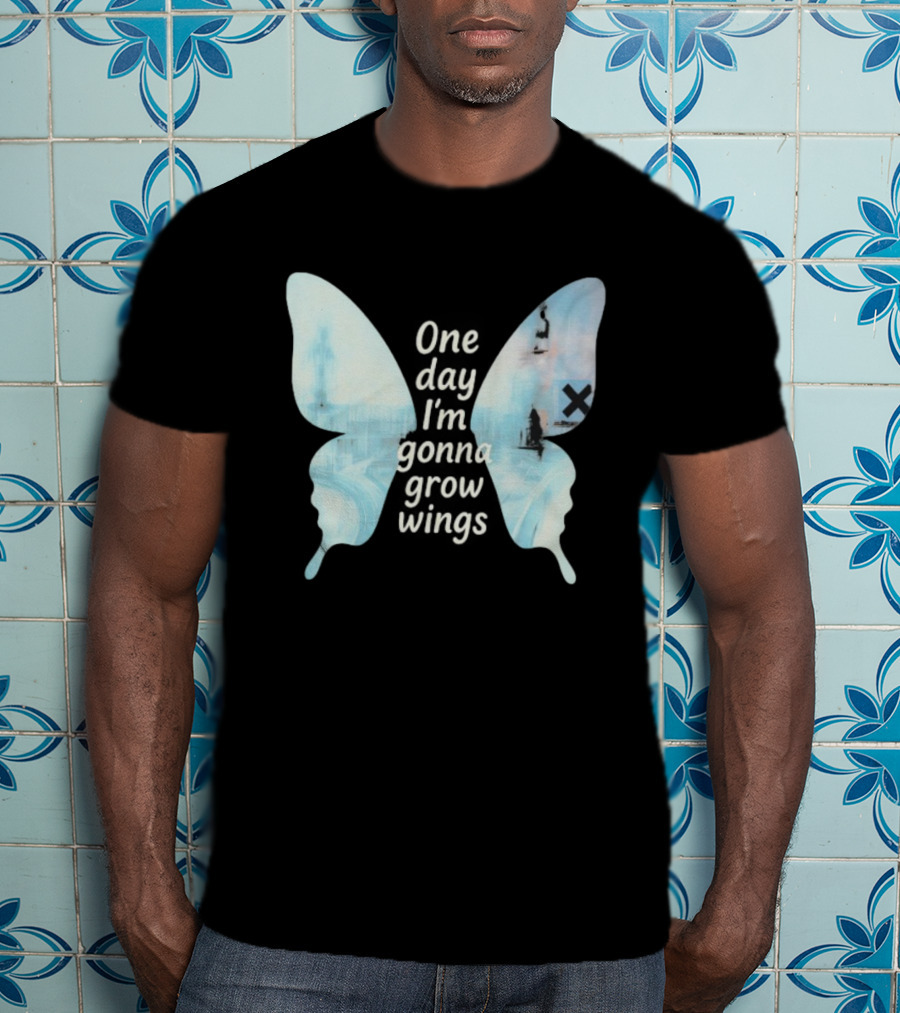 Radiohead One Day I’m Gonna Grow Wings Butterfly Album Art Concept T-Shirt