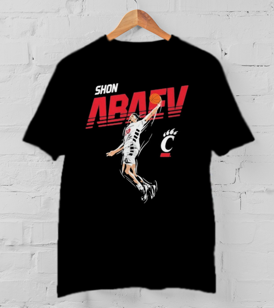 Shon Abaev Slam Dunk Cincinnati Bearcats Basketball T-Shirt