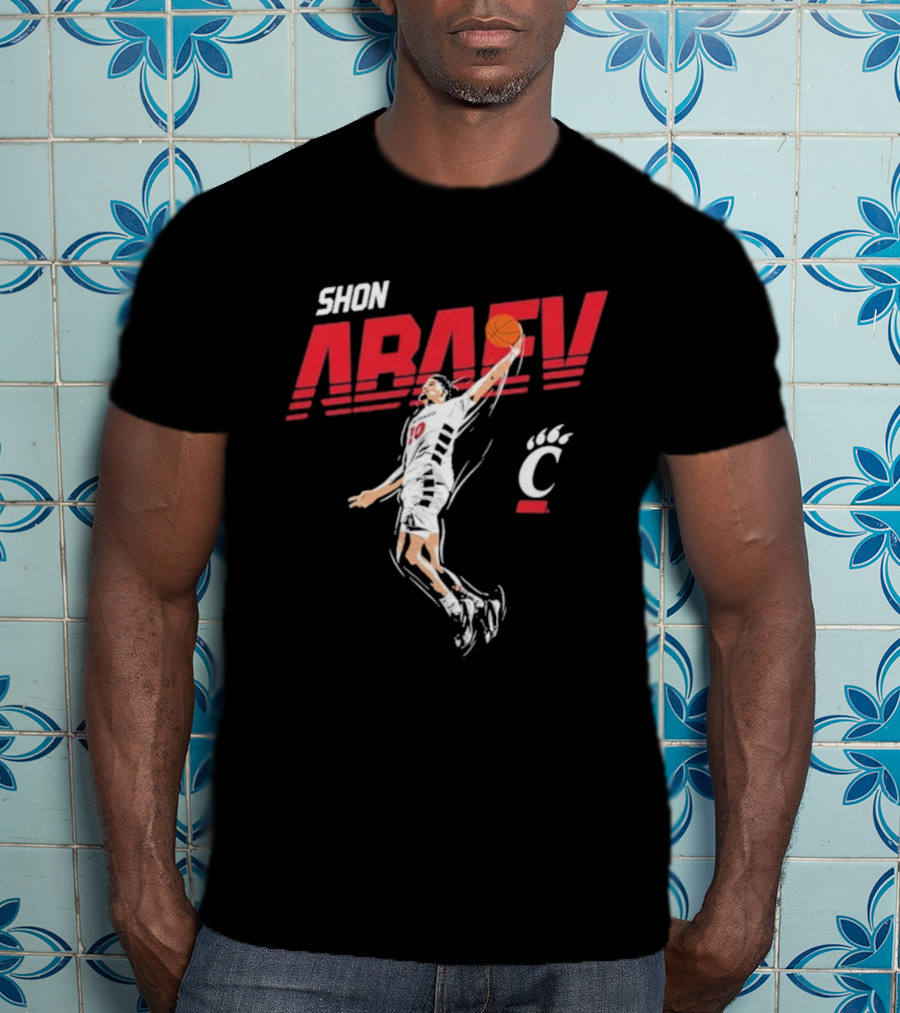 Shon Abaev Slam Dunk Cincinnati Bearcats Basketball T-Shirt