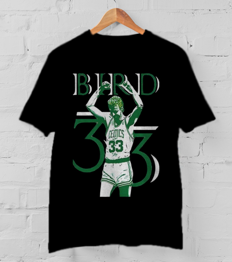 Boston Celtics Larry Bird 33 NBA Basketball Legend T-Shirt