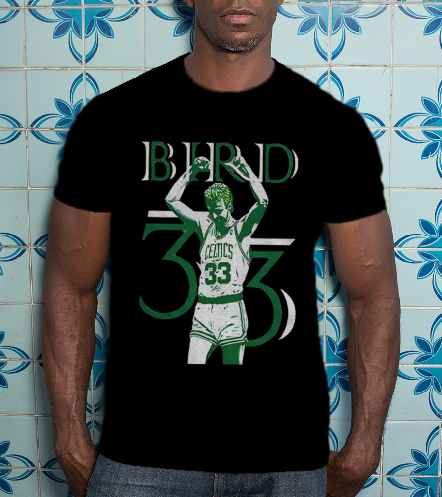 Boston Celtics Larry Bird 33 NBA Basketball Legend T-Shirt