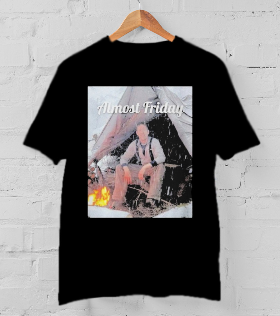 Almost Friday Luke Nichols Outdoor Camping Scene T-Shirt