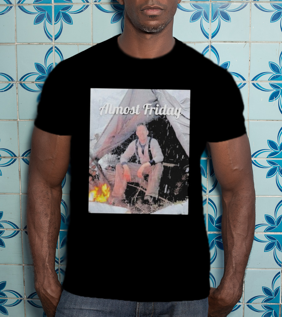 Almost Friday Luke Nichols Outdoor Camping Scene T-Shirt