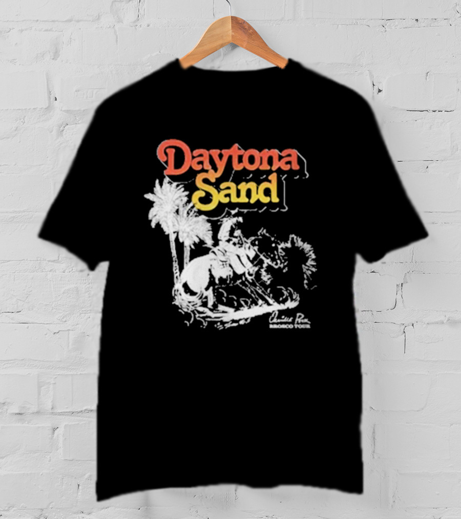 Daytona Sand Orville Peck Western Cowboy Rider With Palm Trees T-Shirt