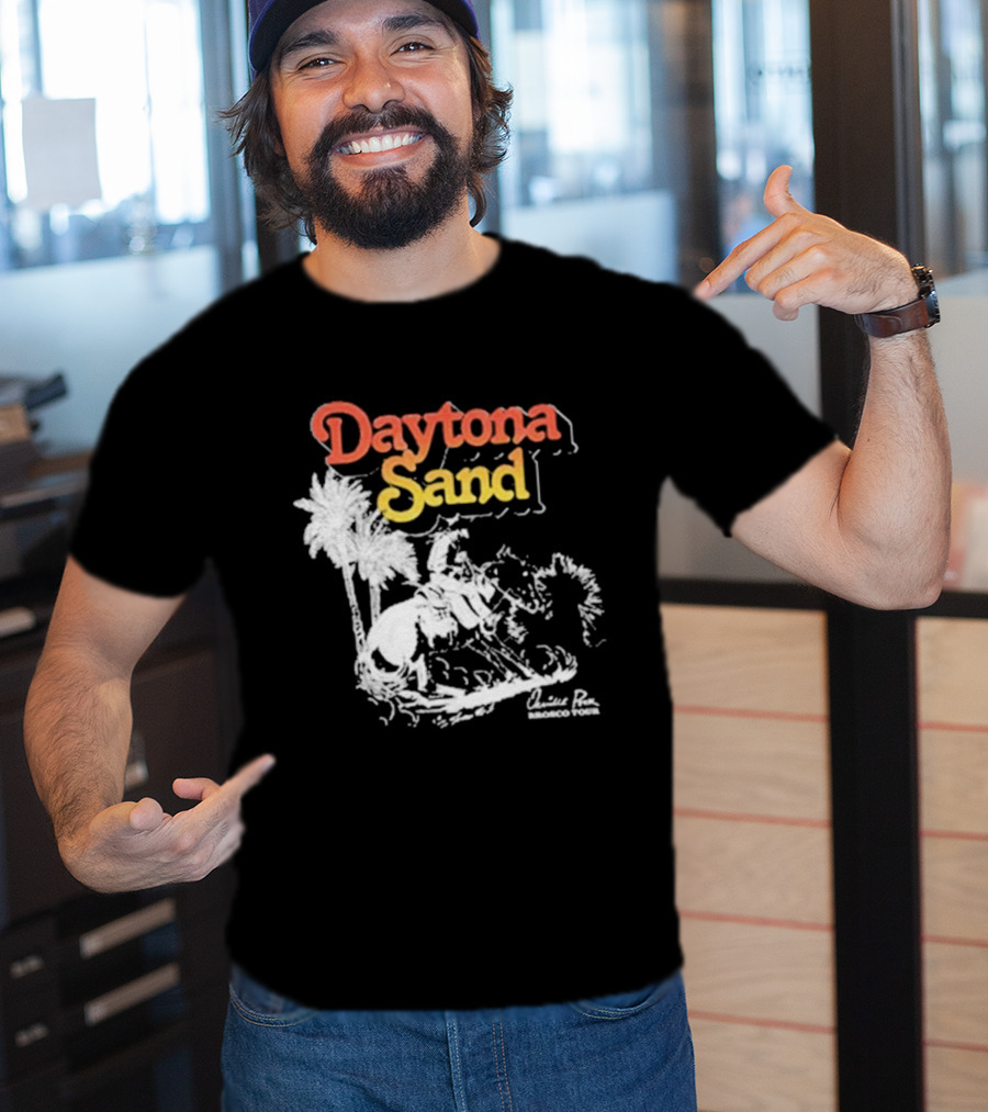 Daytona Sand Orville Peck Western Cowboy Rider With Palm Trees T-Shirt