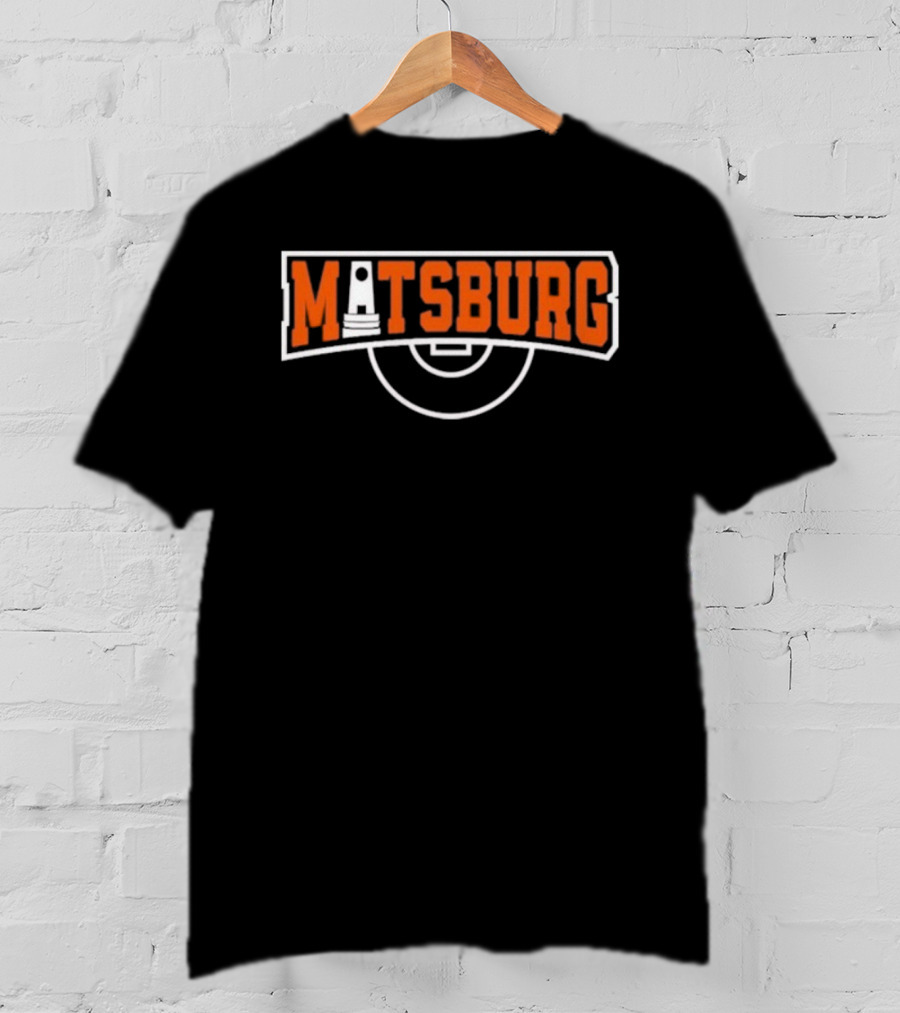 Virginia Tech Hokies Matsburg Tower Basketball Court Design T-Shirt