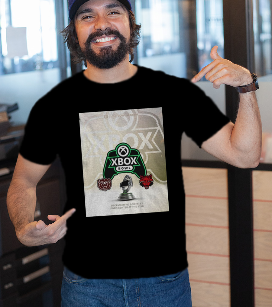 Xbox Bowl Missouri State Bears Vs Arkansas State Red Wolves Football 2025 December 18 Ford Center At The Star T-Shirt