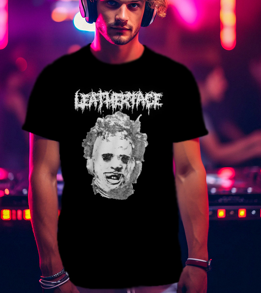 The Texas Chainsaw Massacre Metal Face Horror Icon Classic T-Shirt