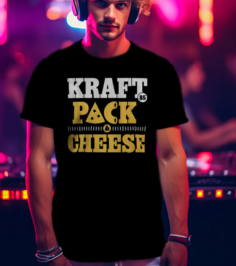 Kraft Pack Cheese NFL Green Bay Packers Tucker Kraft 2025 T-Shirt