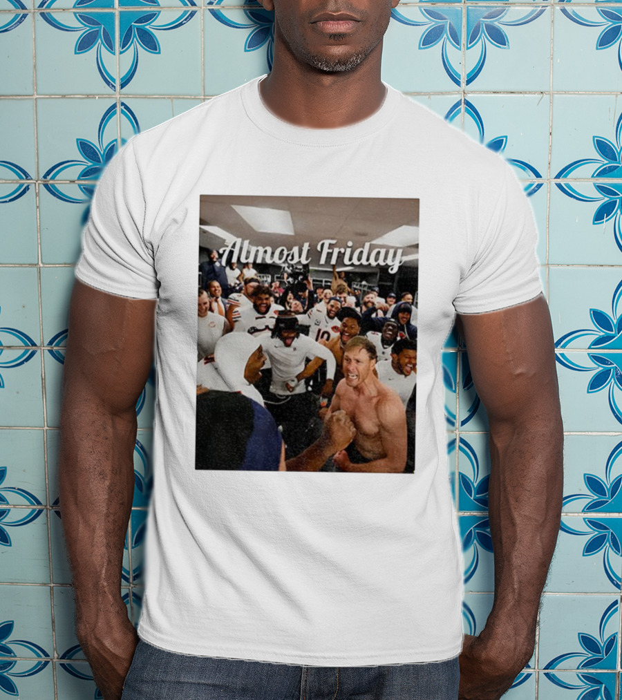Almost Friday Chicago Bears Team Celebration NFL T-Shirt