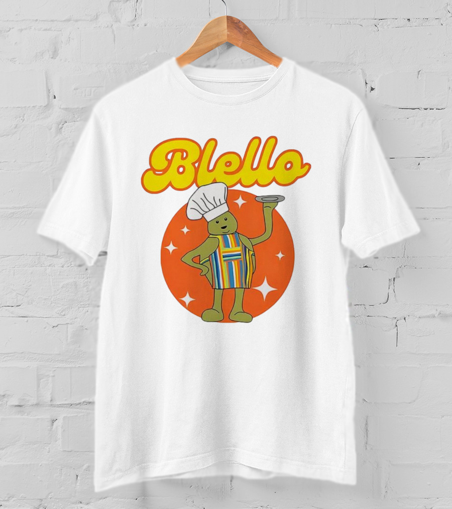 Biello Chef With Colorful Apron And Hat Retro Style T-Shirt