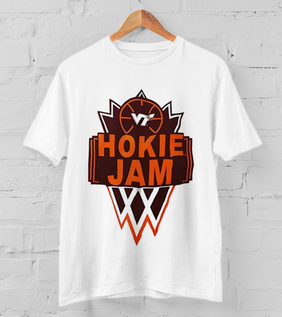 Hokie Jam Virginia Tech Basketball Logo Iconic VT Sports Event T-Shirt