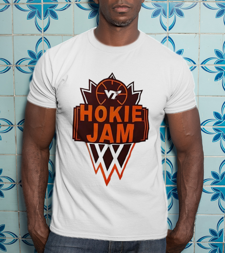 Hokie Jam Virginia Tech Basketball Logo Iconic VT Sports Event T-Shirt