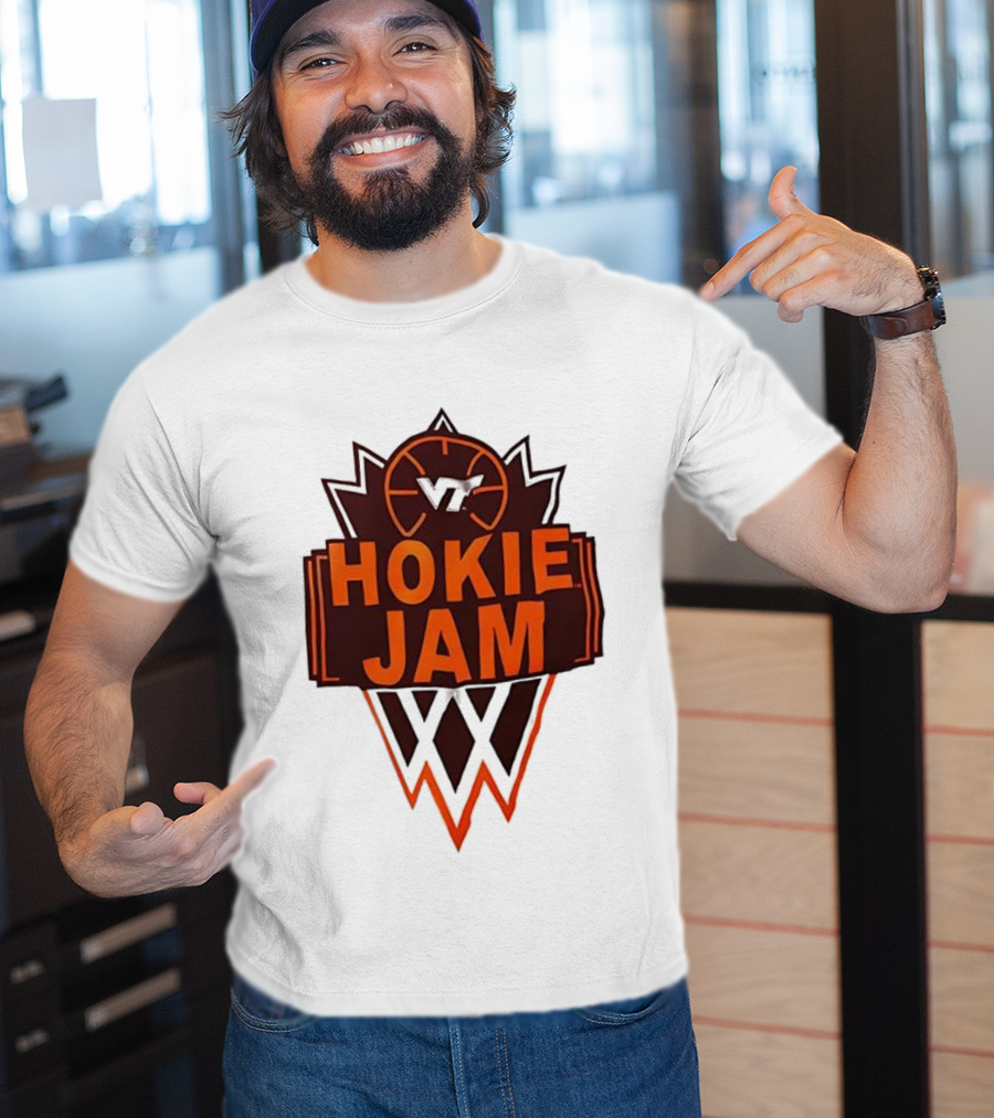 Hokie Jam Virginia Tech Basketball Logo Iconic VT Sports Event T-Shirt