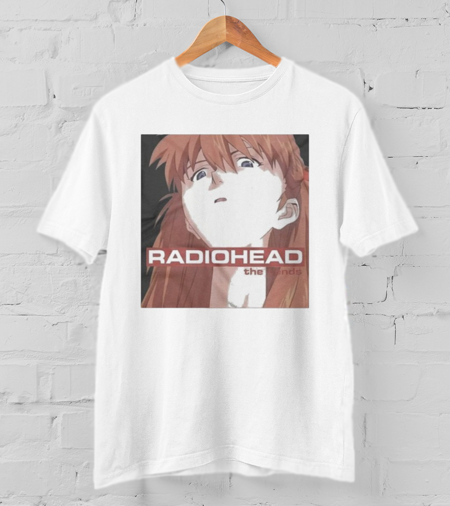 Radiohead The Bends Asuka Langley Soryu Anime Crossover Fan Art T-Shirt