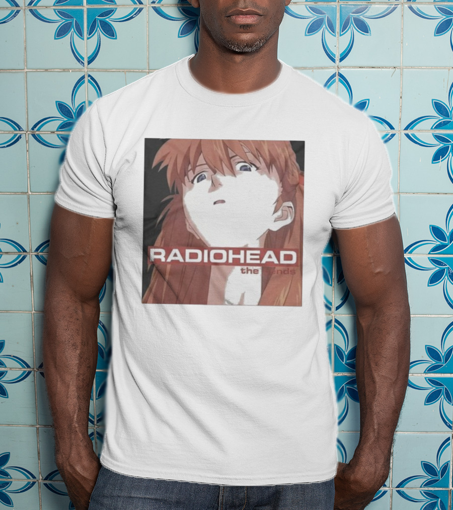 Radiohead The Bends Asuka Langley Soryu Anime Crossover Fan Art T-Shirt