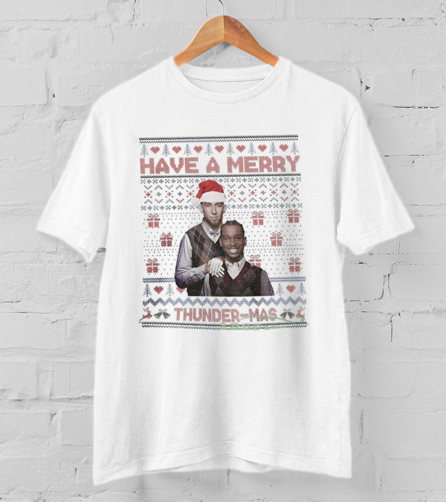 Shaivonte Aician Chet Holmgren Oklahoma City Thunder Merry Thunder Mas Christmas Stepbrothers T-Shirt