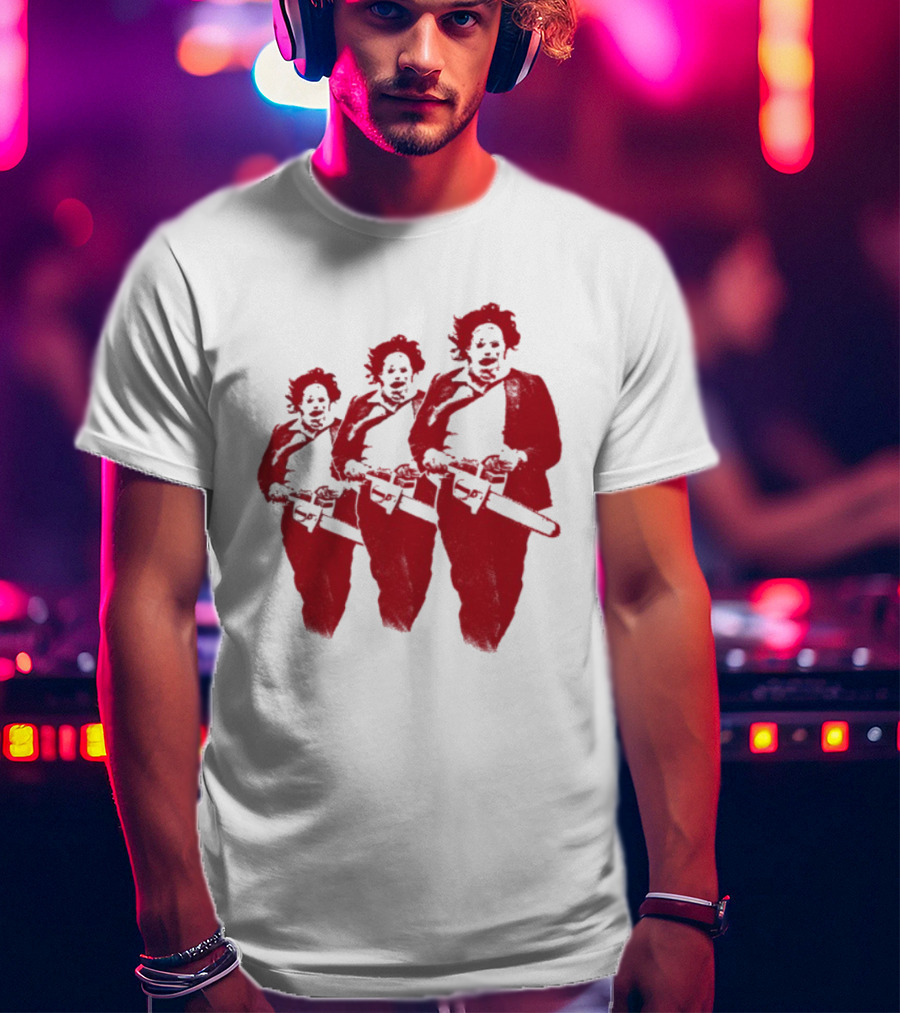The Texas Chainsaw Massacre Leatherface Trio T-Shirt