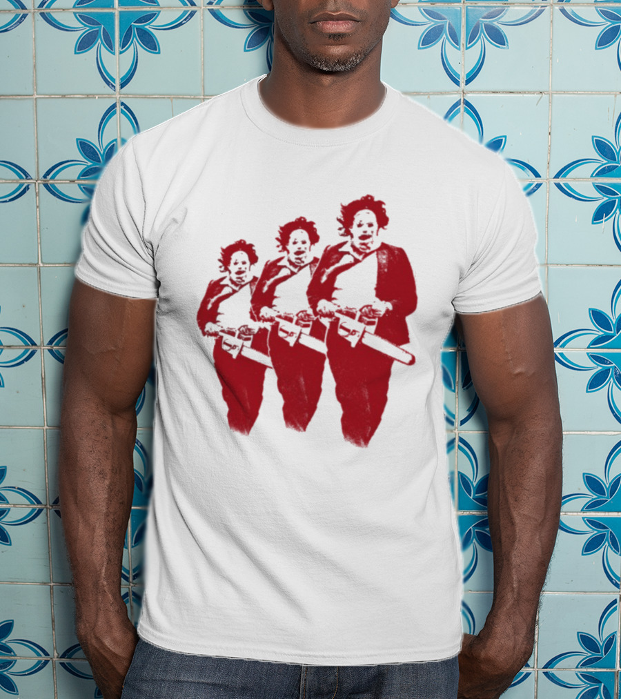 The Texas Chainsaw Massacre Leatherface Trio T-Shirt