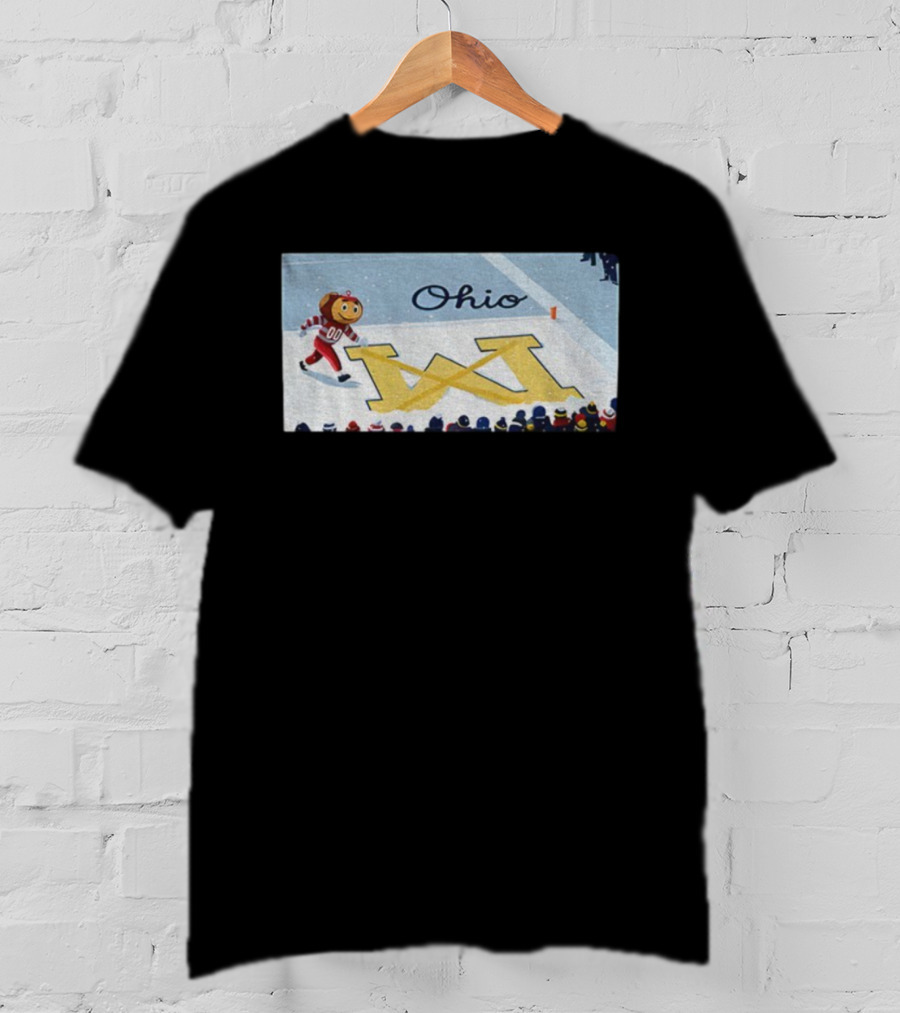 Ohio State Buckeyes Brutus Crossing Out Michigan Wolverines Rivalry 27-9 T-Shirt