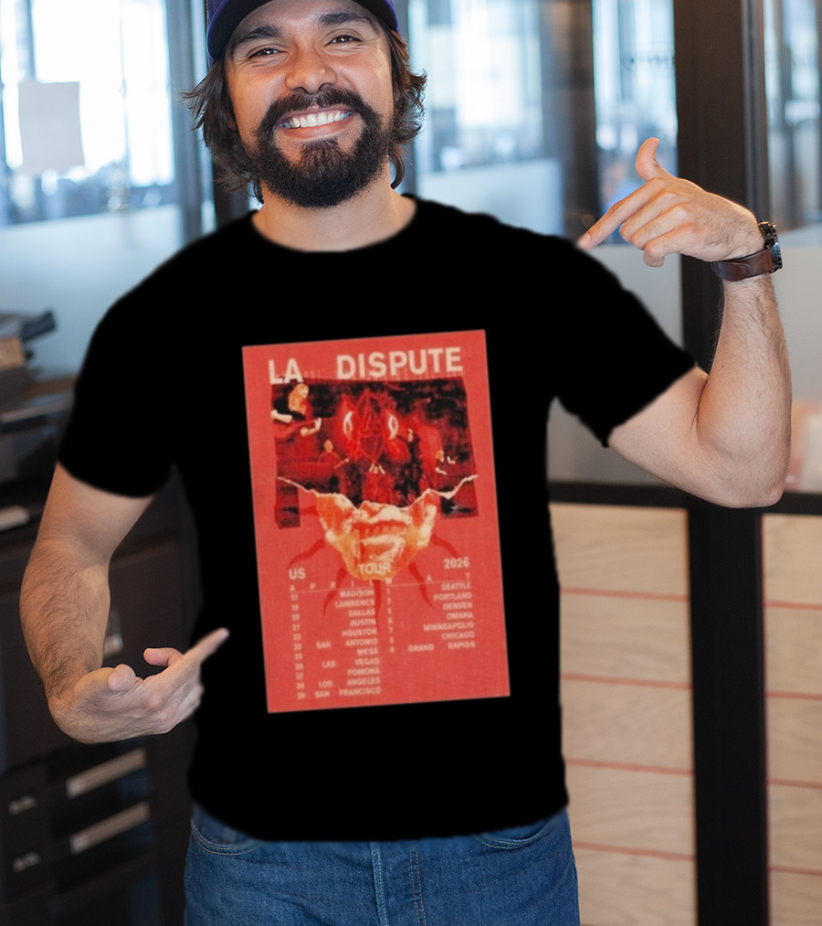 La Dispute US Tour 2026 Madison To San Francisco April May Dates T-Shirt