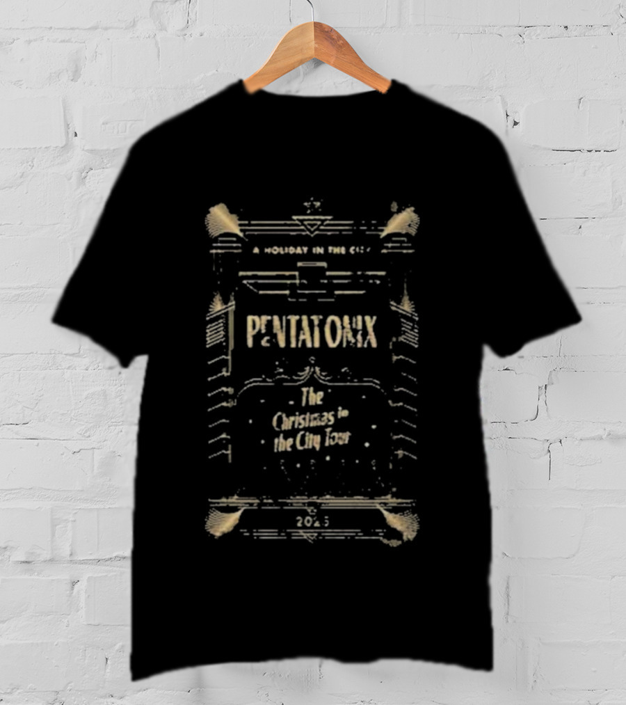 Pentatonix Christmas In The City Tour 2019 A Cappella Holiday Celebration T-Shirt