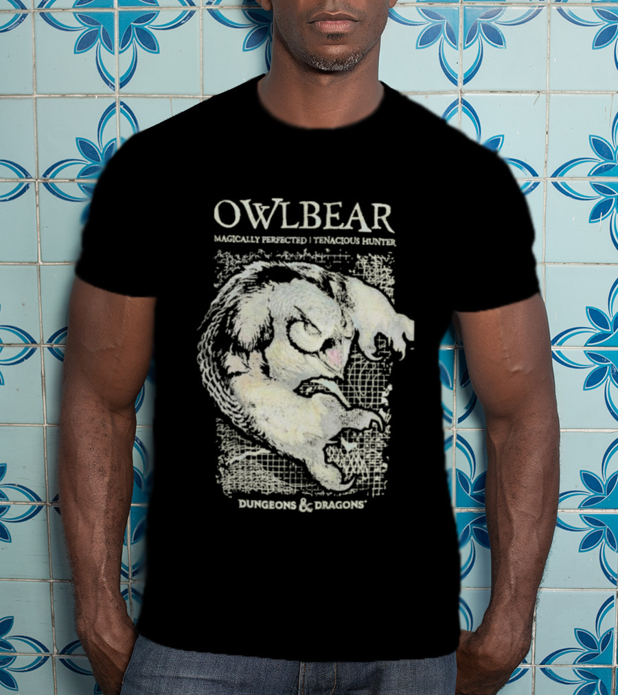 Owlbear Dungeons & Dragons Magically Perfected Tenacious Hunter T-Shirt