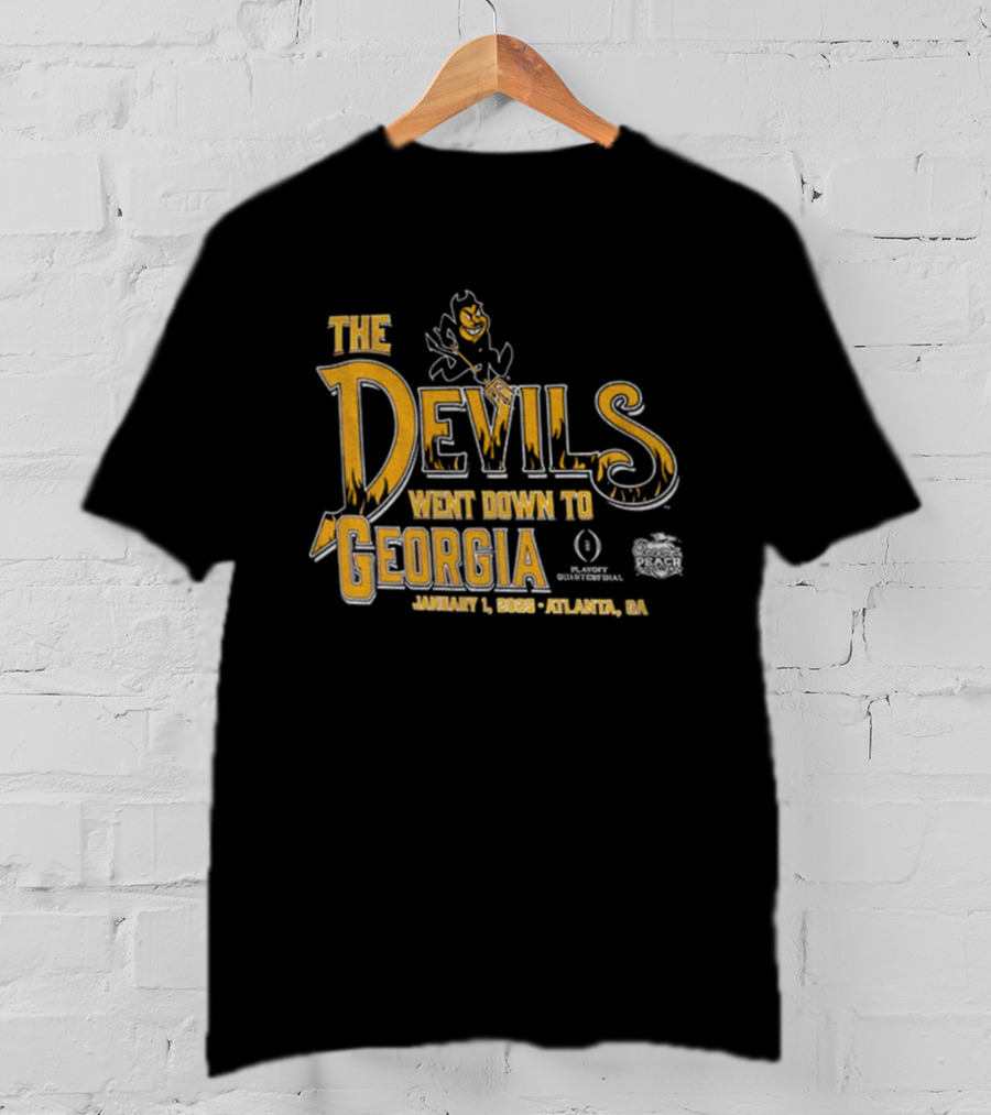 The Devils Went Down To Georgia January 1 2022 Atlanta GA T-Shirt
