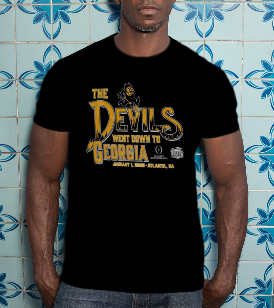 The Devils Went Down To Georgia January 1 2022 Atlanta GA T-Shirt