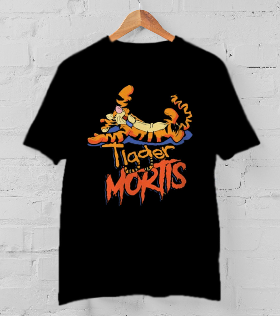 Tigger Mortis Playful Cartoon Character Illustration T-Shirt