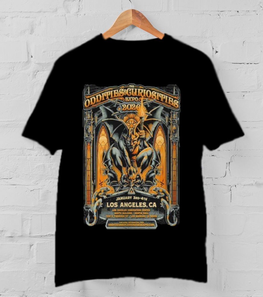 Oddities And Curiosities Expo 2026 Los Angeles Convention Center January 3-4 South Building Kentia Hall T-Shirt