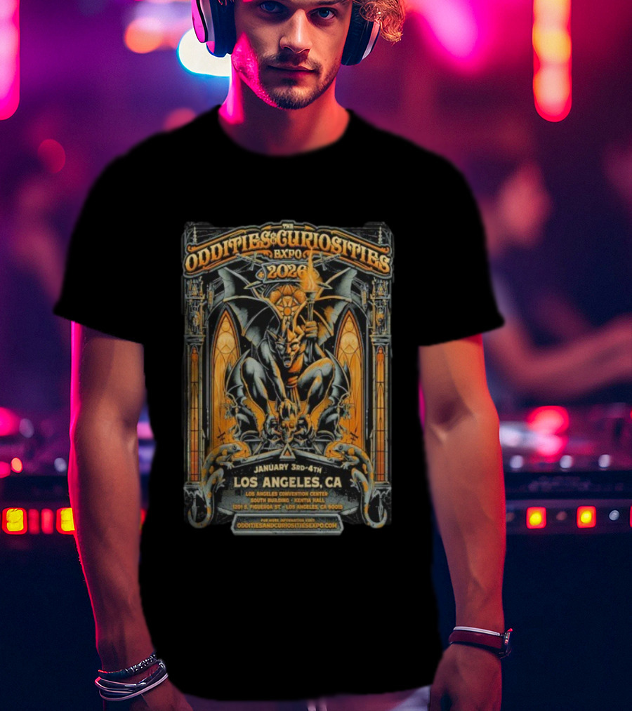 Oddities And Curiosities Expo 2026 Los Angeles Convention Center January 3-4 South Building Kentia Hall T-Shirt