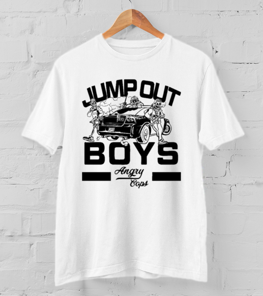 Jump Out Boys Angry Cops Tactical Humor Punishment Team T-Shirt