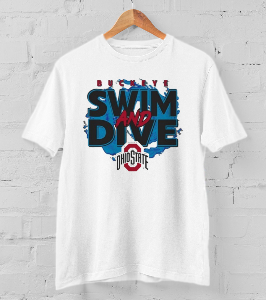 Ohio State Buckeyes Swim And Dive Team Official Logo T-Shirt