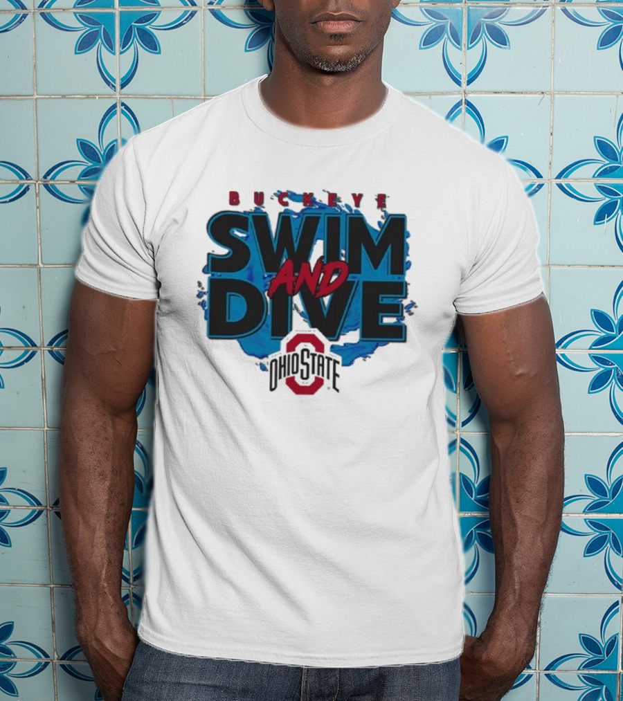 Ohio State Buckeyes Swim And Dive Team Official Logo T-Shirt