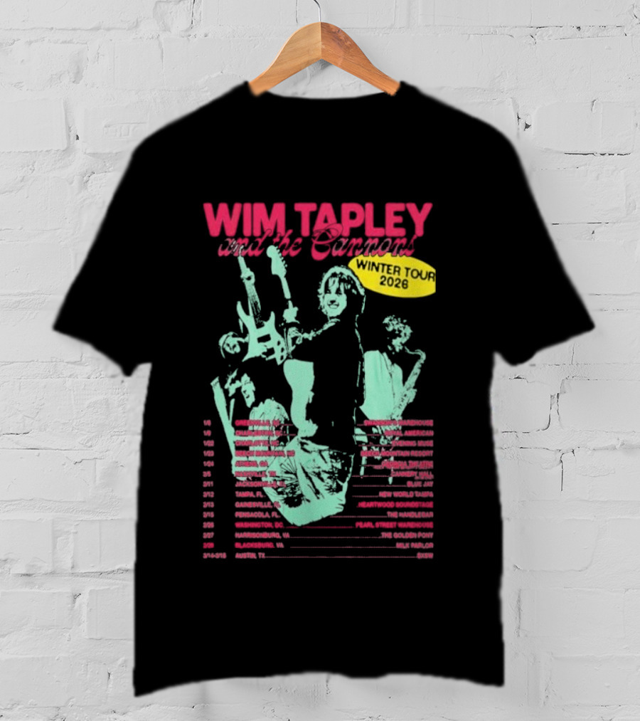 Wim Tapley And The Cannons Winter Tour 2026 Band Members And Dates T-Shirt