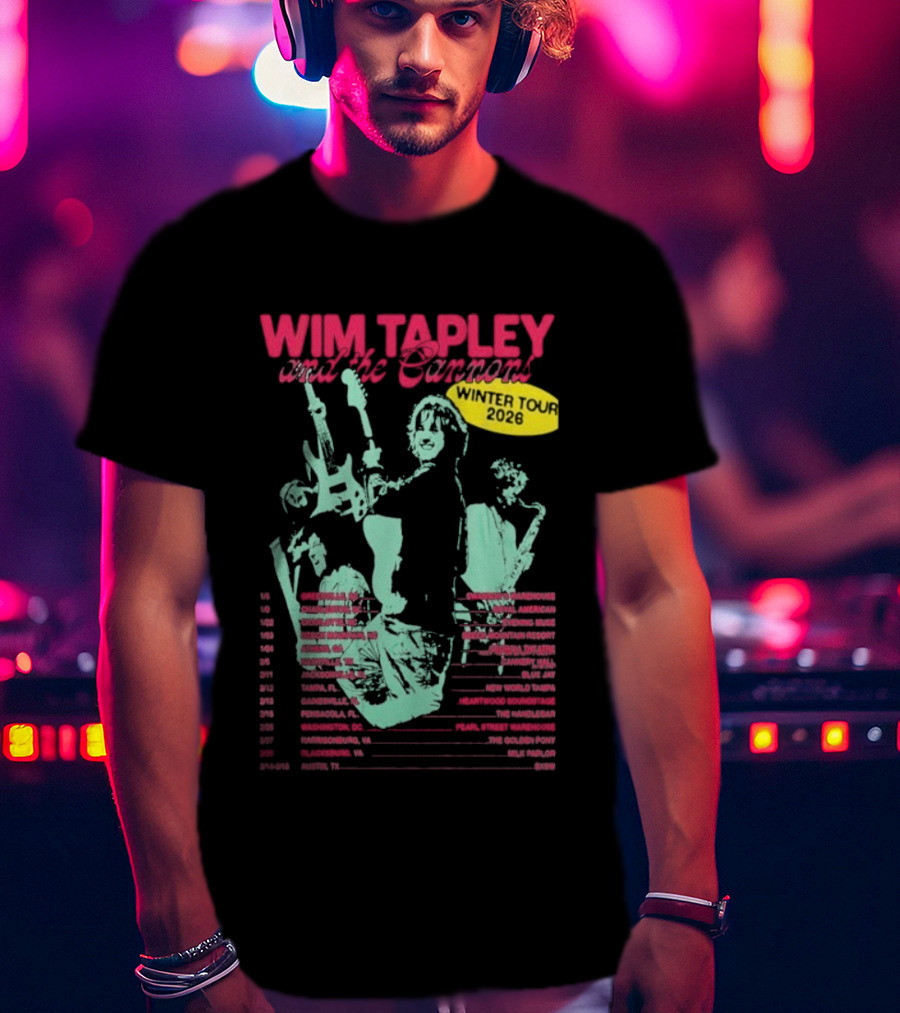 Wim Tapley And The Cannons Winter Tour 2026 Band Members And Dates T-Shirt