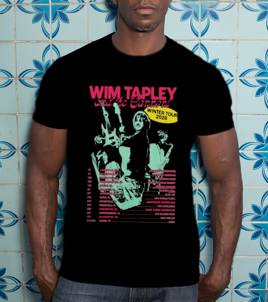 Wim Tapley And The Cannons Winter Tour 2026 Band Members And Dates T-Shirt