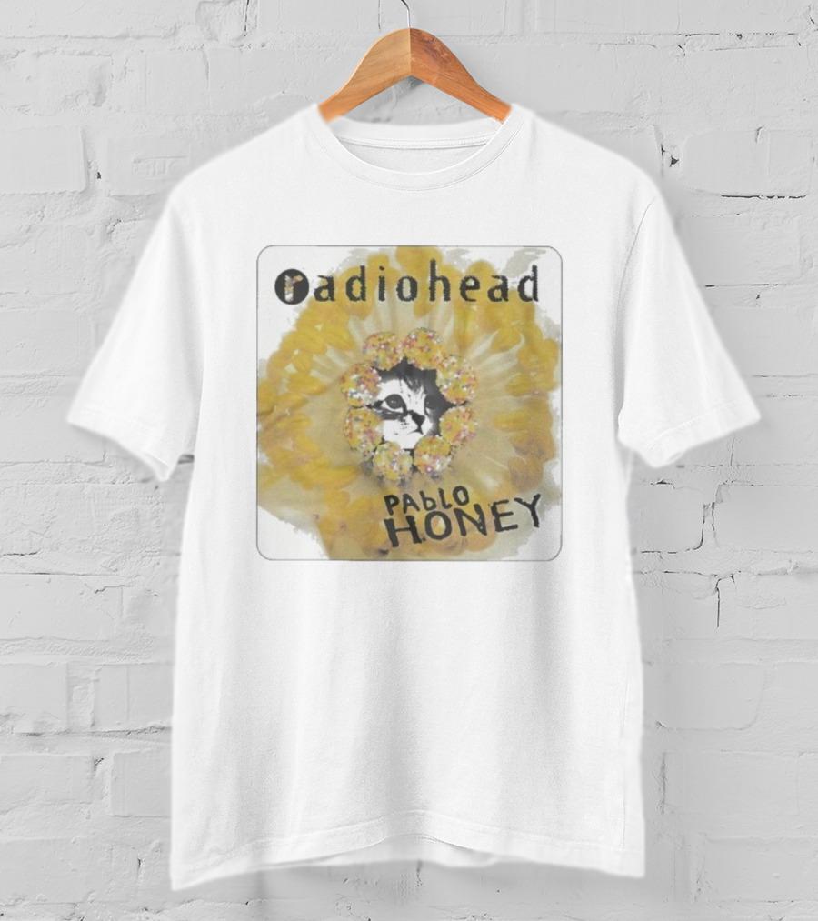 Radiohead Pablo Honey Cat Album Cover Design T-Shirt
