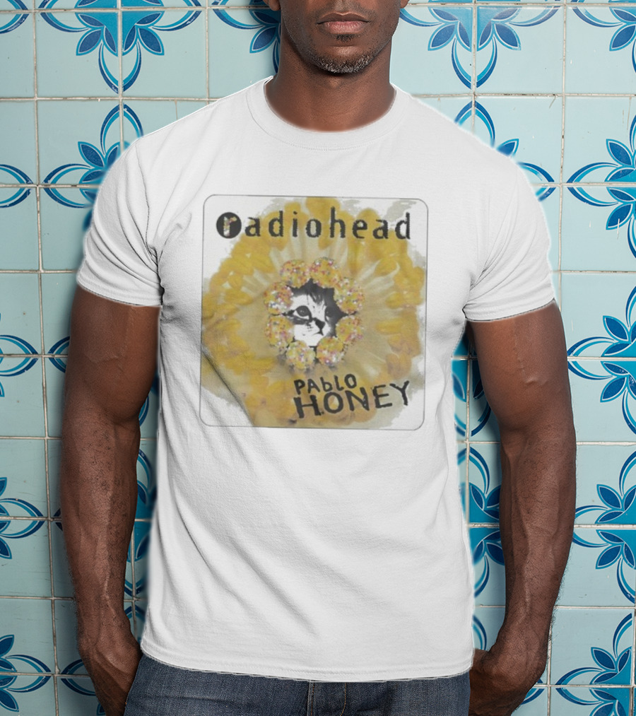 Radiohead Pablo Honey Cat Album Cover Design T-Shirt