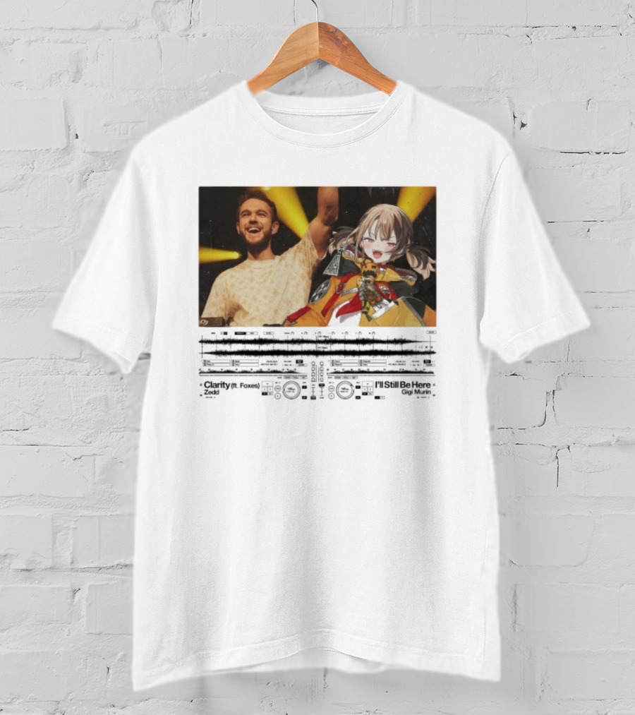 Gigi Murin X Clarity Zedd I’ll Be Here Collaboration Featuring Anime Character T-Shirt
