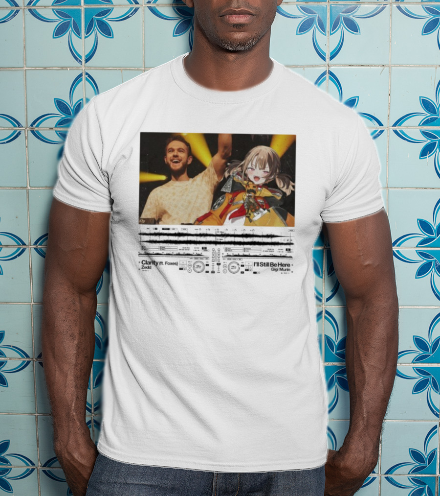 Gigi Murin X Clarity Zedd I’ll Be Here Collaboration Featuring Anime Character T-Shirt