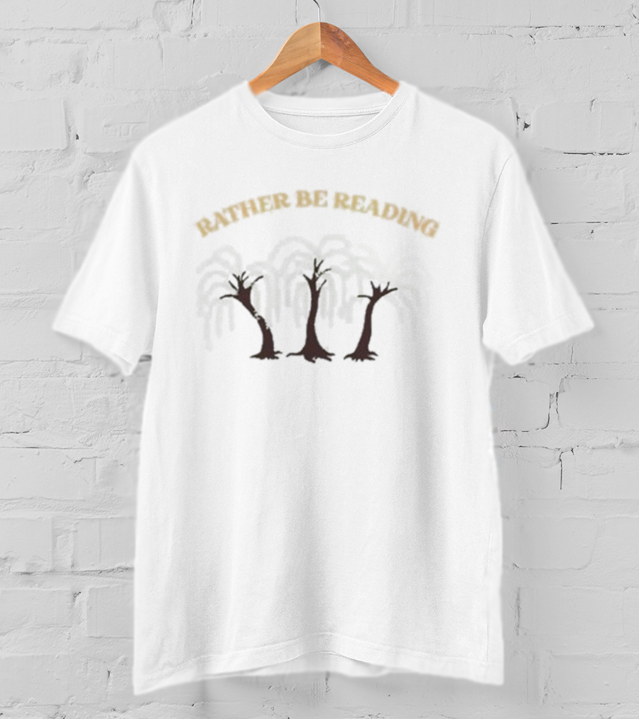 Rather Be Reading Lilsimsie Palm Trees T-Shirt