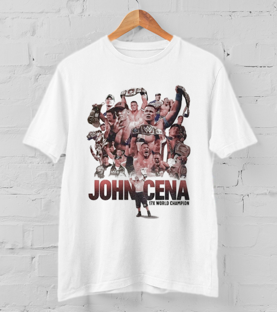 John Cena The World Champion WrestleMania 17th Championship T-Shirt