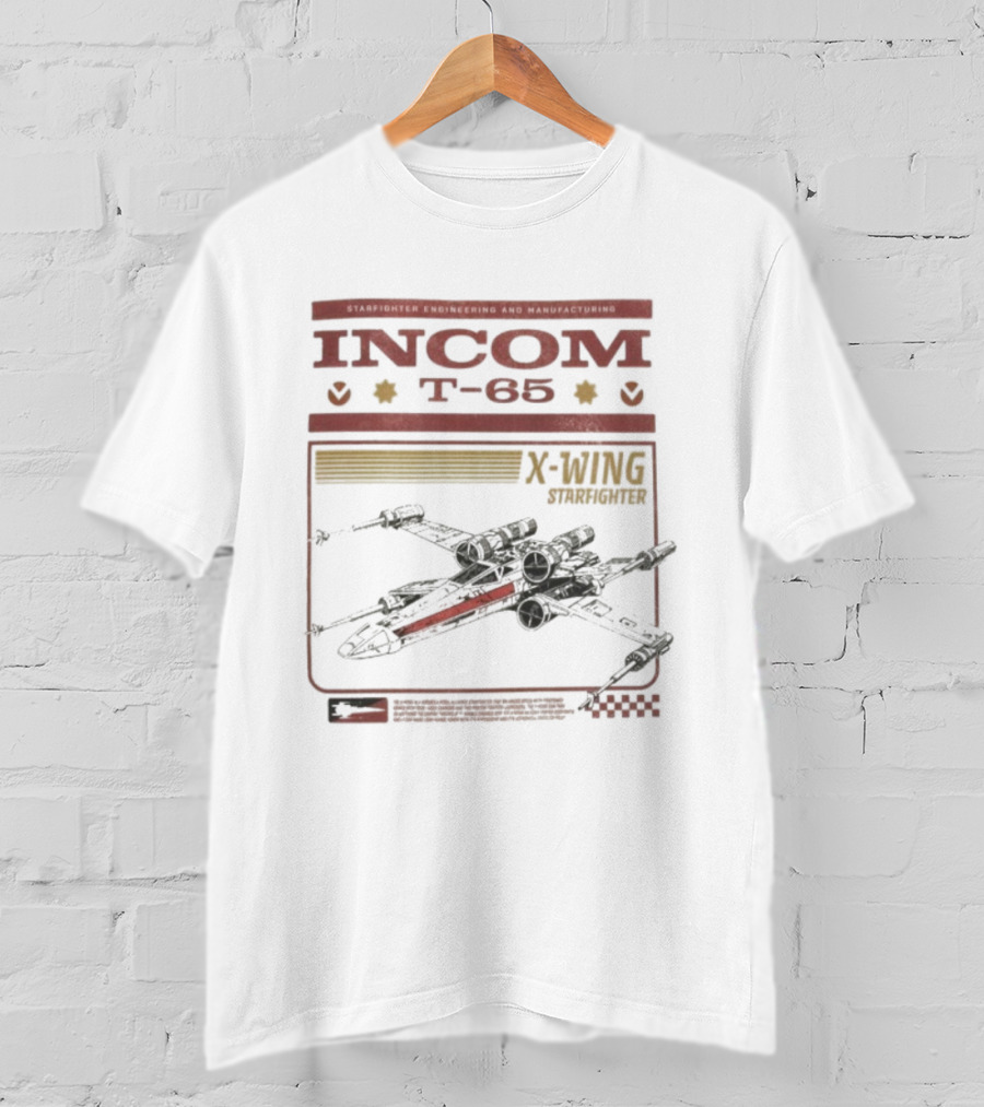 Star Wars Incom T-65 X-Wing Starfighter Legendary Pilot Assault Squadron T-Shirt