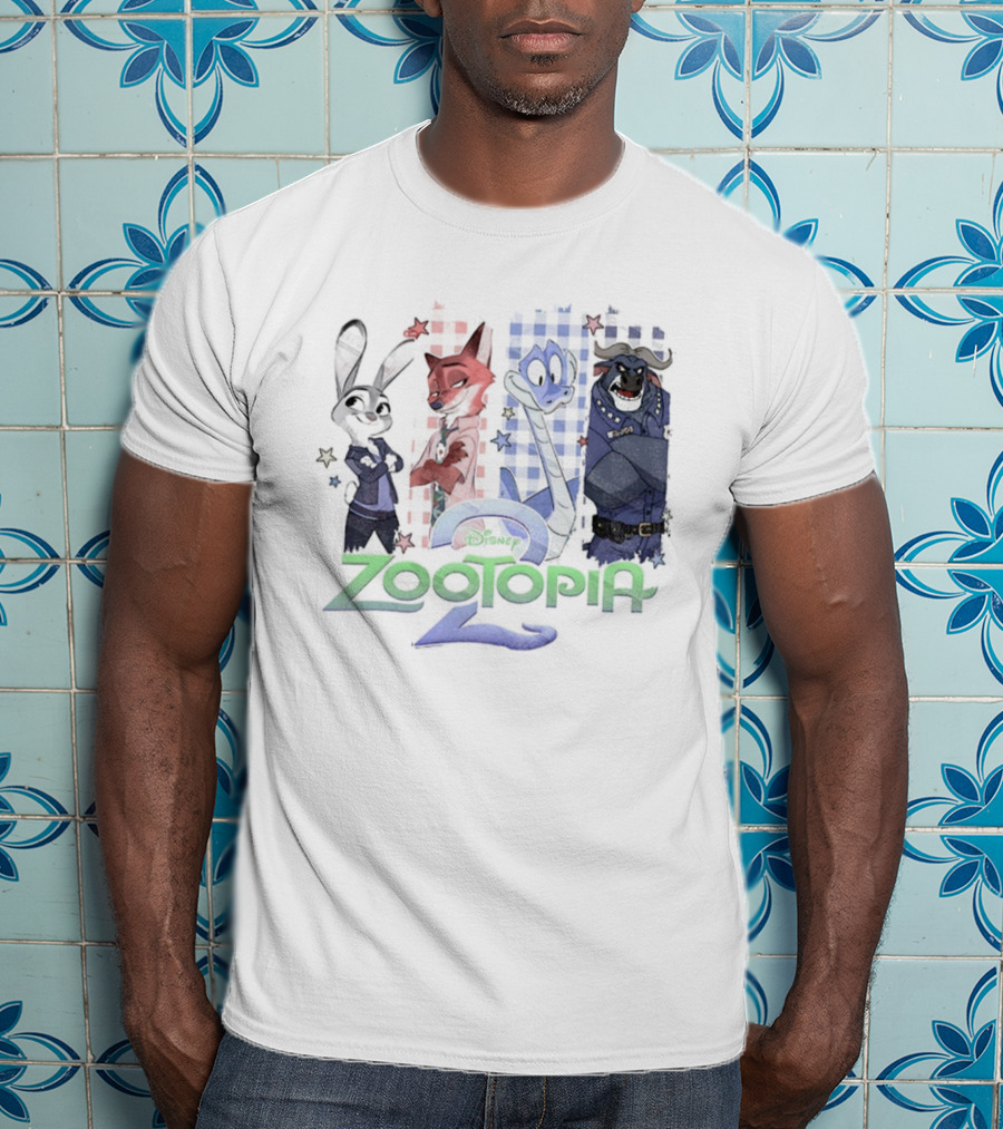 Disney Zootopia 2 Movie Bunny Fox Characters T-Shirt