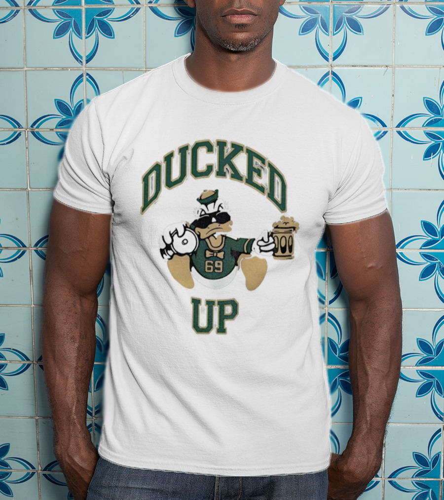 Ducked Up Oregon Duck Mascot Parody 69 T-Shirt